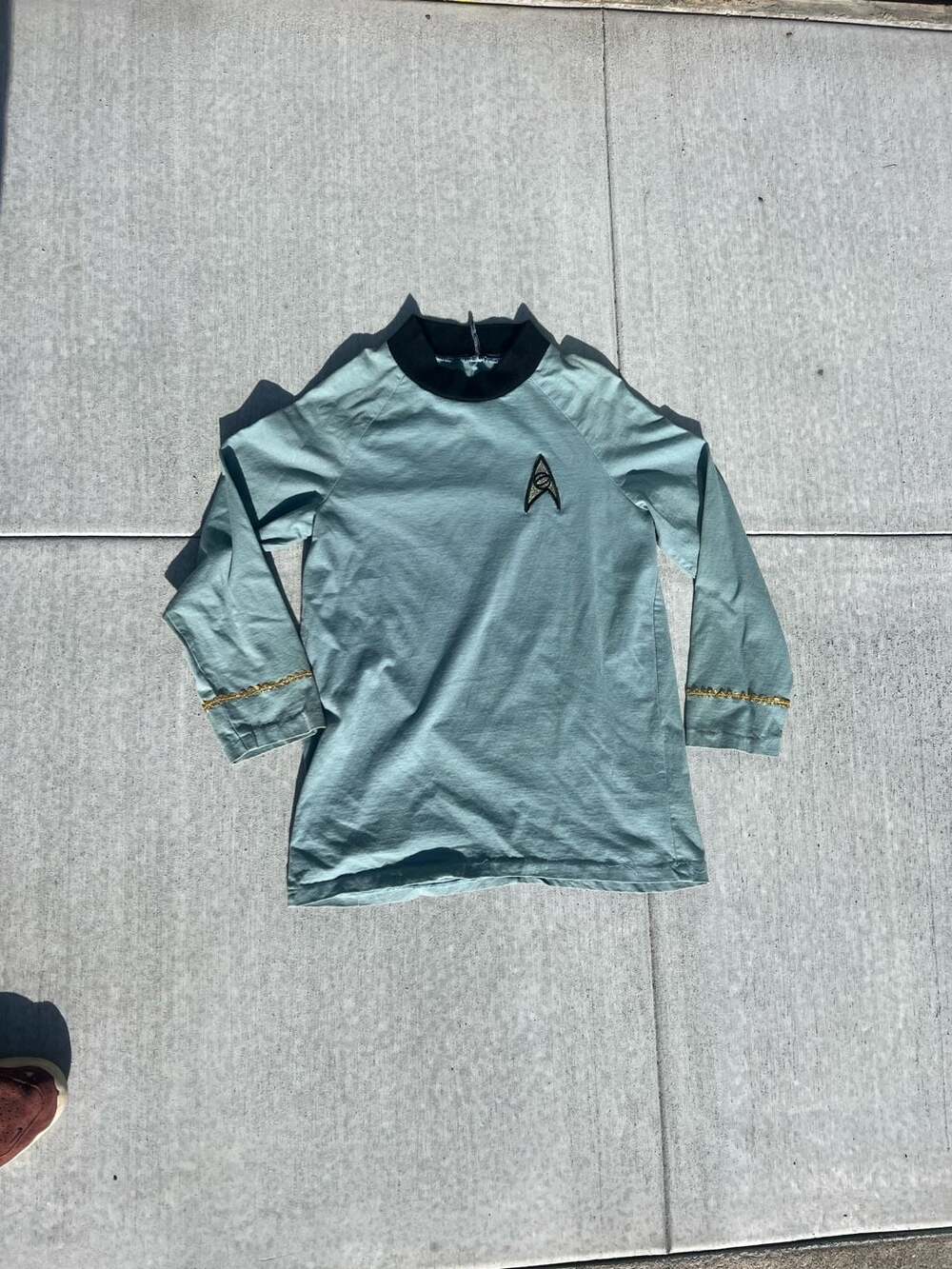 STAR TREK PJammy Sleepwear Shirt, Size Large, Blue And Black. Trekkie 80s 90s